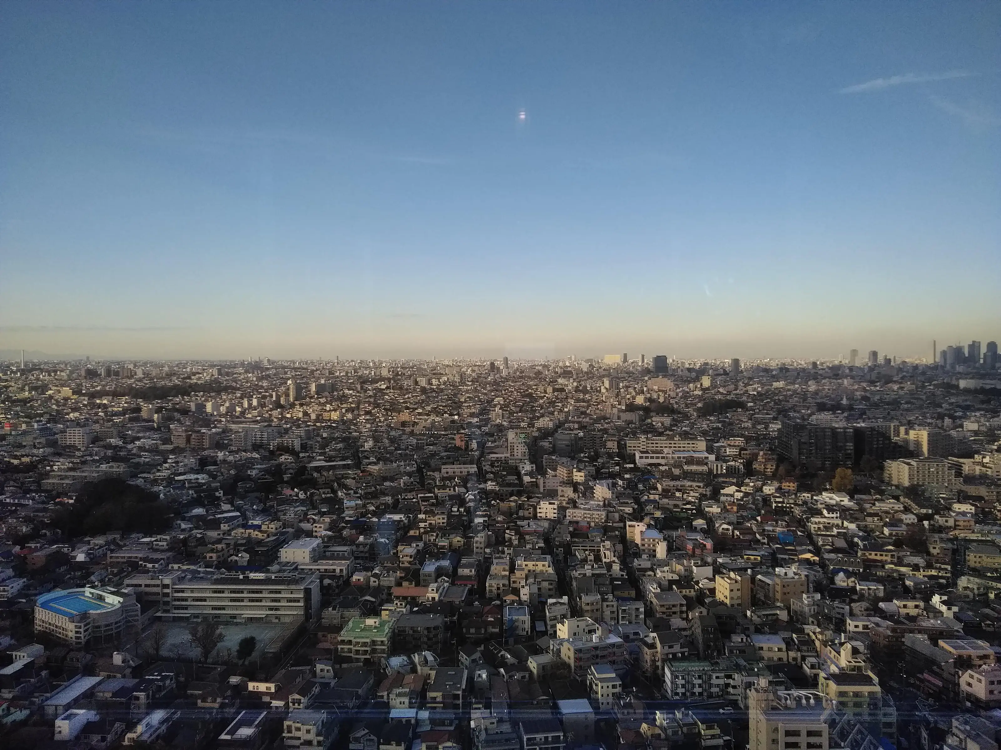 背景：世田谷の俯瞰写真